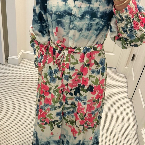 Misa Los Angeles Bettina Dress Size Small Floral Tie Dye NWOT - Picture 3 of 16
